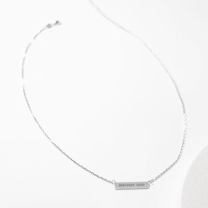 Engraved Bar Pendant: